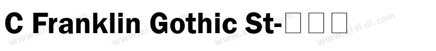 C Franklin Gothic St字体转换